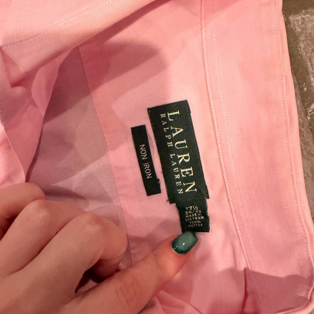 Ralph Lauren Light Pink Men's Dress Shirt - Picture 5 of 7